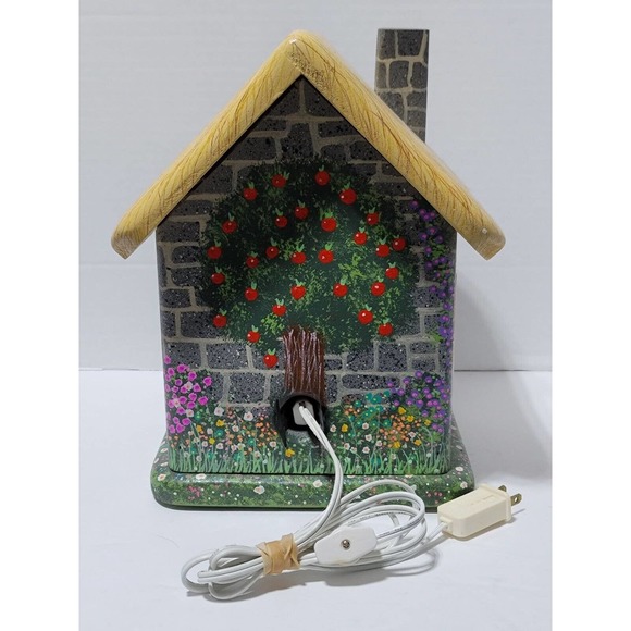 Lrg Fairy World Gnome Mystical Garden Handmade Handpainted Nightlight Wood Home - Picture 11 of 16